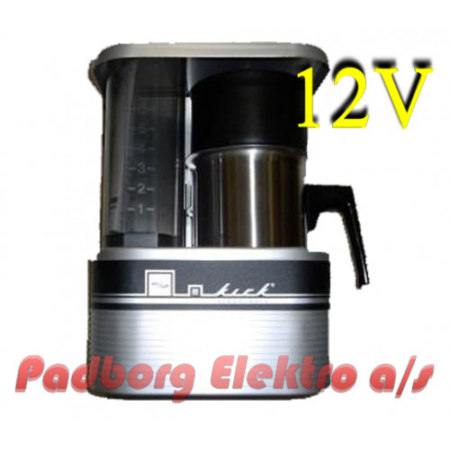 Hop ind kæde Fæstning Kaffemaskine Kirk KM6 En 6-koppers >>Bemærk 12 volt DC<< kaffebrygger.